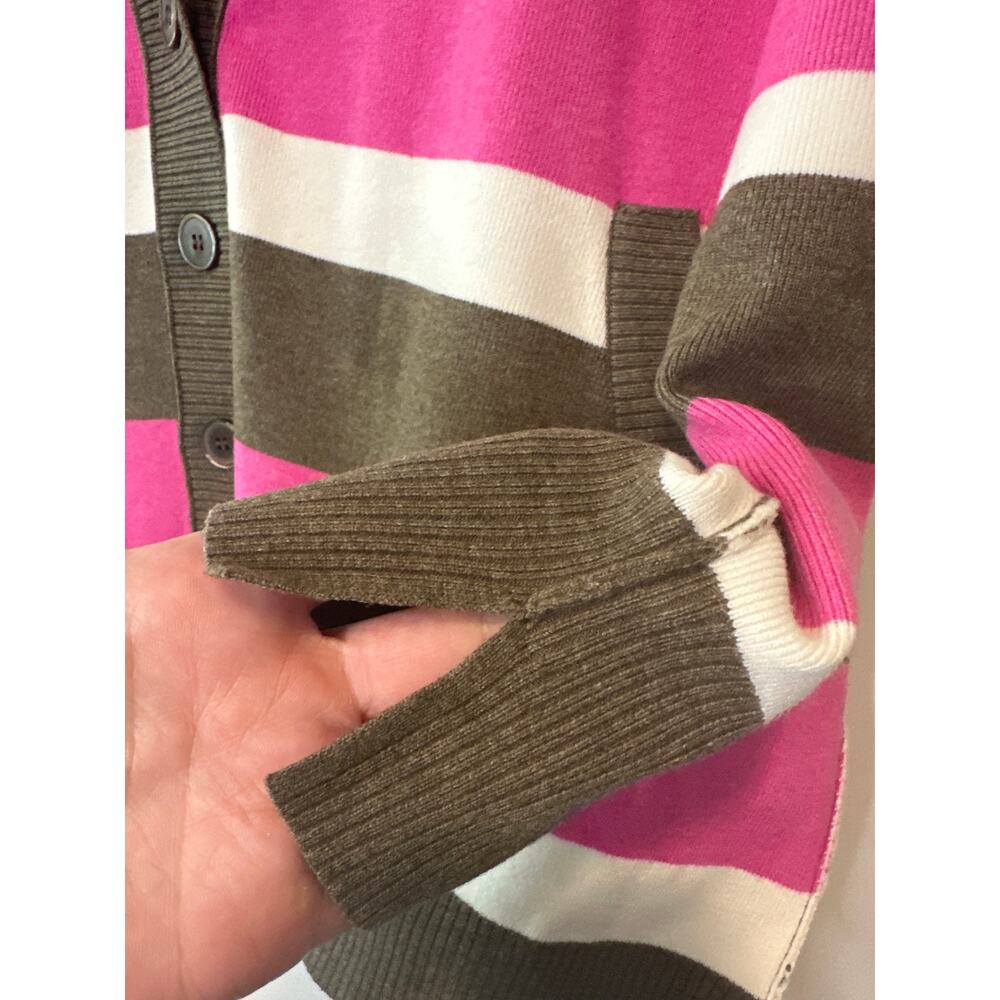Free People NWT League of Her Own Oversized Cardigan Sweater Pink Brown XS - Picture 9 of 12